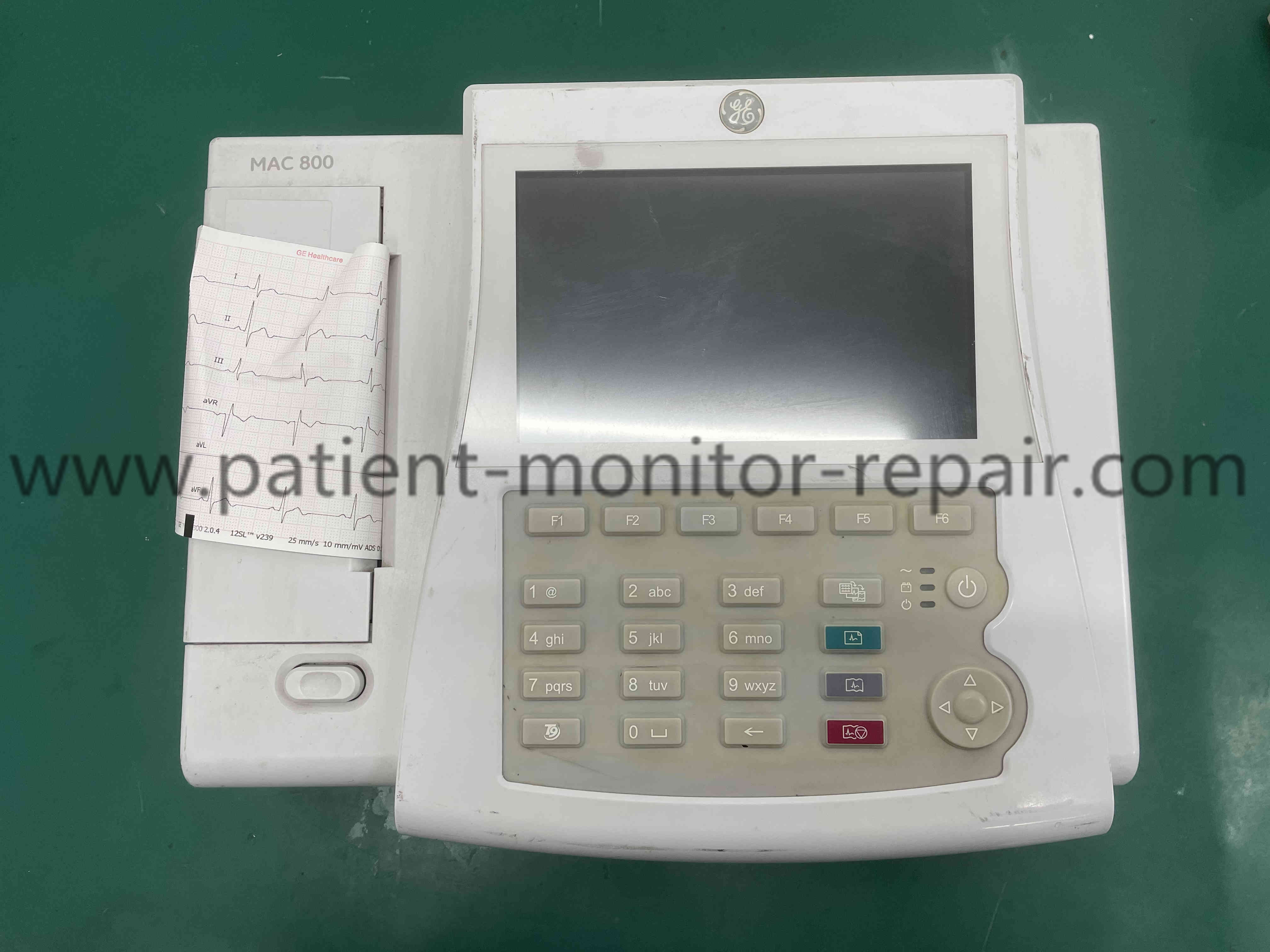 GE MAC 800 Resting ECG Analysis System Machine Used /Repair Medical Equipment 