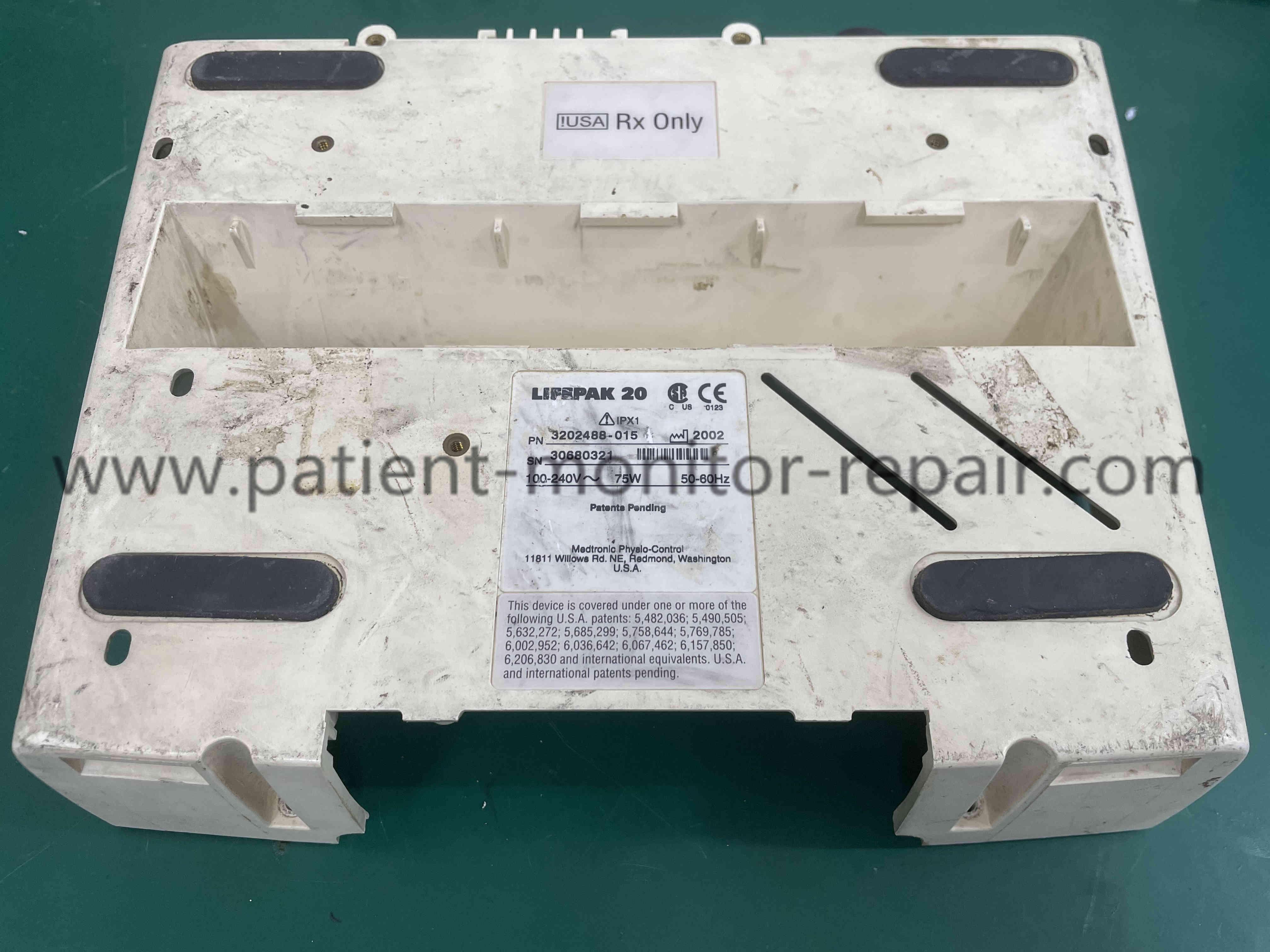 Med-tronic Lifepak20 LP20 Defibrillator Bottom Cover Medical Equipment Spare Parts