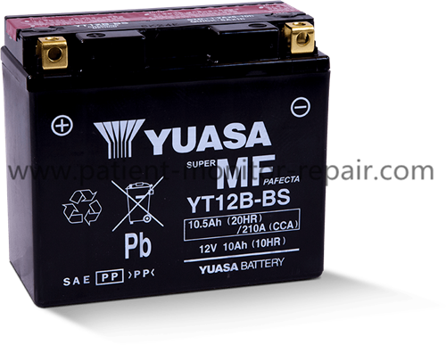 YUASA YTX20L-BS Maintenance Free Battery 12V 18Ah(10HR), YT12B-BS Battery 10.5Ah(20HR) CCA-210