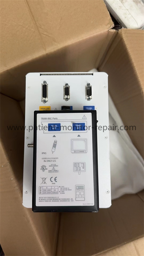 GE Tram-Rac 4A Module Rock Housing with Tram -Rac Ports for GE Solar9500 Solar8000 Anesthesia