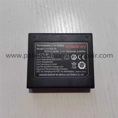Mindray PM60 PB60 oximeter Rechargeable Li-ion battery LI11S001A 3.7V 1800mAh 6.66Wh 