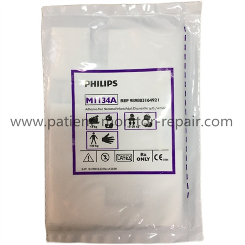 Philips M1134A adhesive-free Neonatal Infant Adult Disposable SpO2 Sensor REF 989803164921 