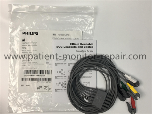 Philips Efficia Adult Clip 5-Lead Grabber IEC Limb 989803160701 - 